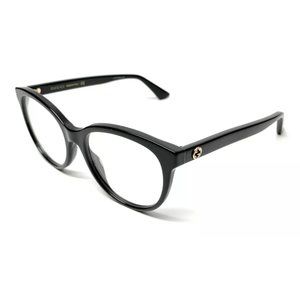 Gucci Black Women's Oval Authentic Eyeglasses